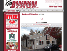 Tablet Screenshot of bodenhornauto.com